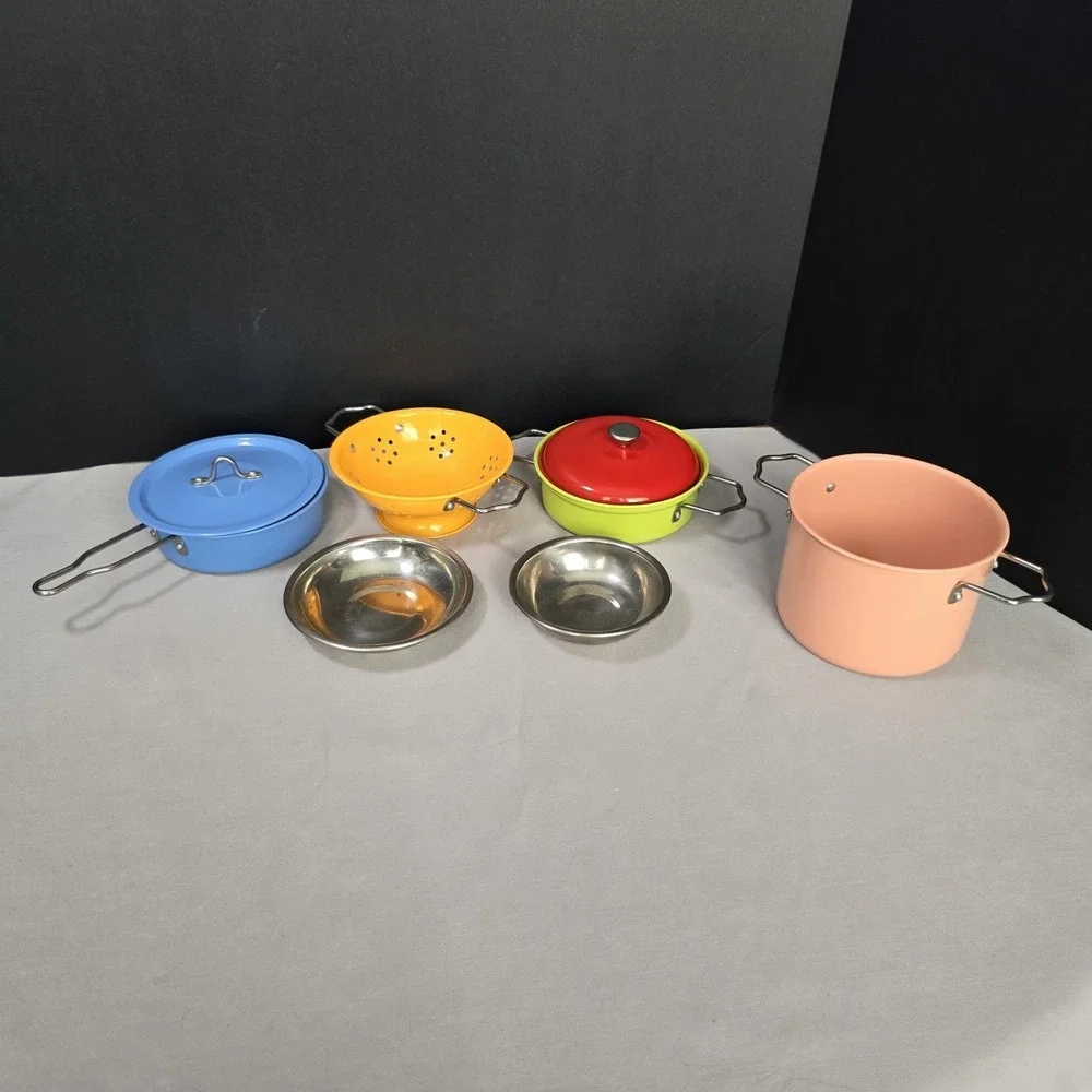 Mix Match Small Foot Metal Cookware Set Pretend Play 11751